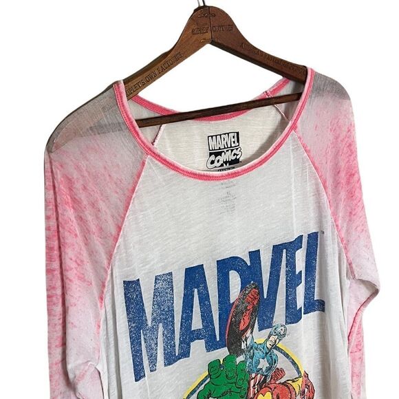 Marvel Avengers Sheer Scoop Neck Shirt - Picture 2 of 7